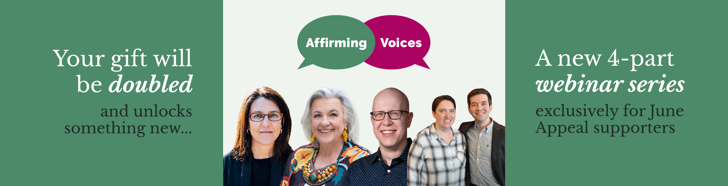 Affirming Voices — Karen Keen, Kathy Baldock, Justin Lee, Matthew Vines, and Katherine Johnson