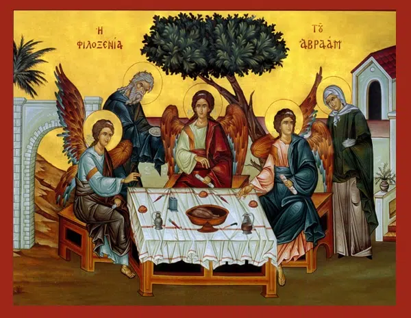 The Hospitality of Abraham icon