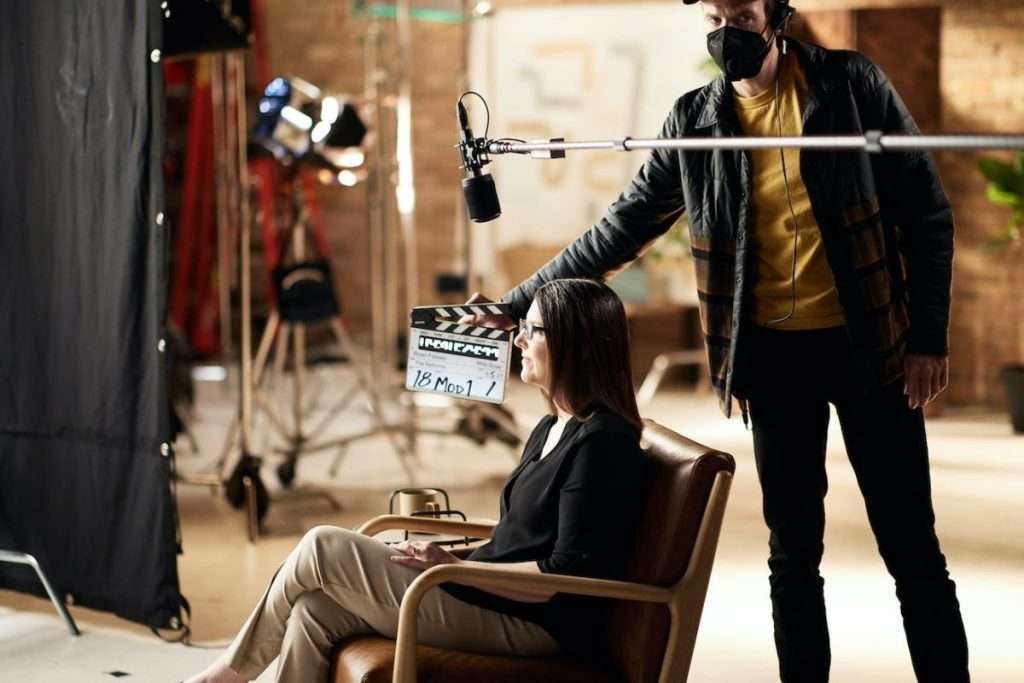 On set during filming of Scripture and Sexual Ethics