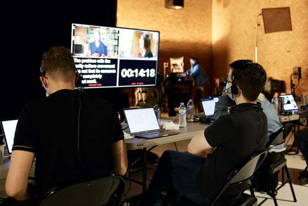 Course production — participants around table