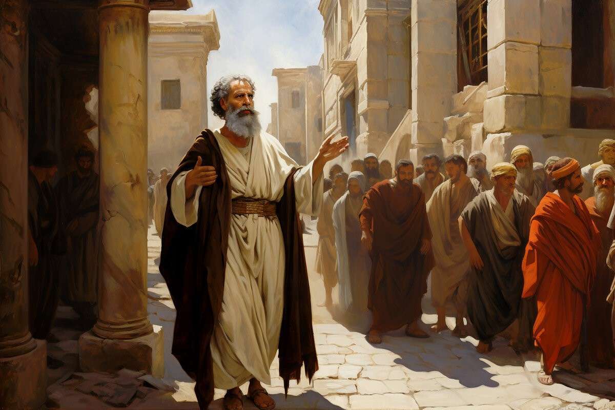 Ancient city scene